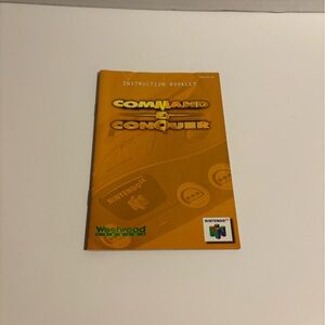 Command & Conquer Instruction Booklet - Nintendo 64